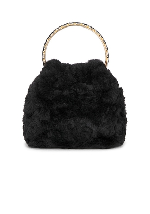 olga berg Philippa Top Handle Bag in Black.
