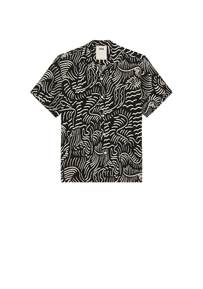 OAS Tar Lorenzo Viscose Shirt in Black. Size L. Also in M, S, XL/1X.