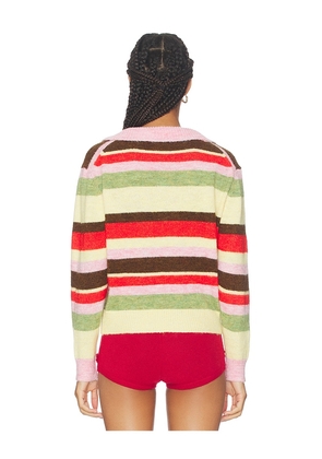 Lisa Says Gah Alaia Polo Sweater in Pink. Size XL/XXL. Also in M/L.