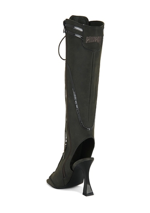 NIIHAI The Striker Lace Up Boot in Black. Size 36. Also in 37, 38, 39, 40, 41.
