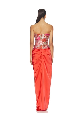 Katie May Aria Gown in Red. Size L. Also in S, XS, M, XXS.