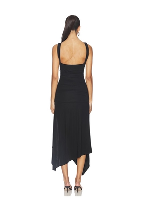 NBD Kavira Midi Dress in Black. Size L. Also in XS, XXS, M, XL.