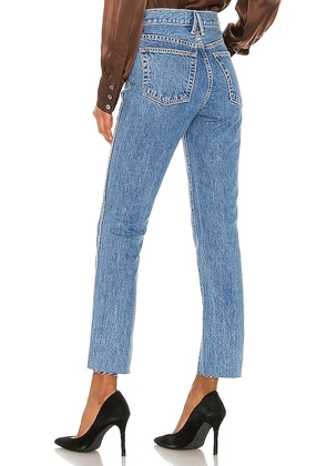 SLVRLAKE Hero Slim Straight Jeans in Denim-Medium. Size 23. Also in 27, 31, 32.