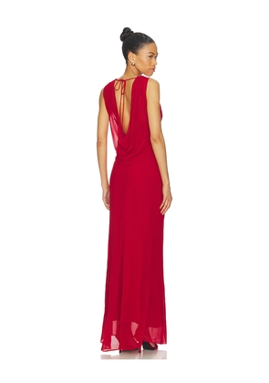 Lovers and Friends Nadia Maxi Dress in Red. Size L. Also in M, S, XL, XS, XXS.