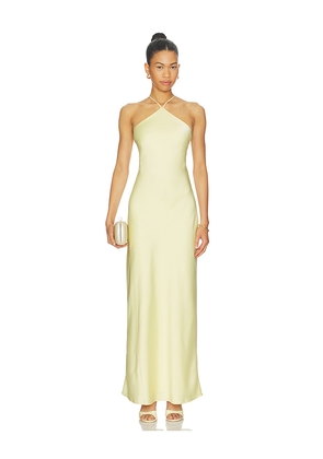 Line & Dot x REVOLVE Kira Maxi Dress in Lemon. Size L. Also in M, S, XS.