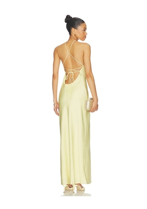 Line & Dot x REVOLVE Kira Maxi Dress in Lemon. Size L. Also in XS, S, M.