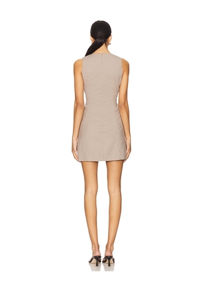 SOVERE Iona Mini Dress in Beige. Size XL. Also in XS.