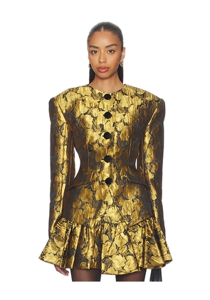 Ronny Kobo Wanda Blazer in Metallic Gold. Size M. Also in XS.