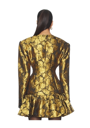 Ronny Kobo Wanda Blazer in Metallic Gold. Size M. Also in XS.