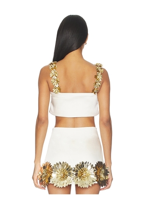 retrofete Sinead Top in Cream. Size L. Also in XXS, XS, S, M, XL.