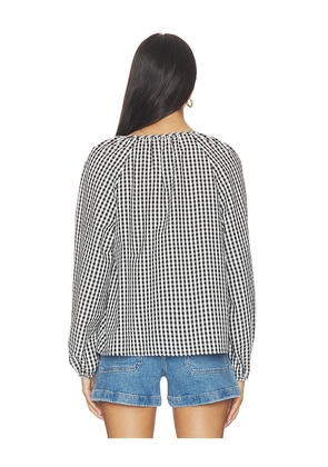 Sanctuary Perfect Gingham Button Blouse Top in Black,White. Size L. Also in S, M.