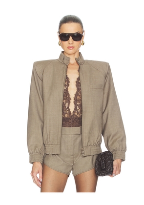 Ronny Kobo Fariah Jacket in Taupe. Size L. Also in M, S, XS.