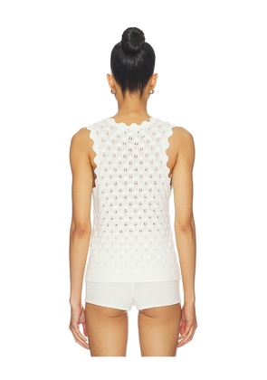 Stitches & Stripes Nina Tank in Ivory. Size L. Also in XS, S, M.