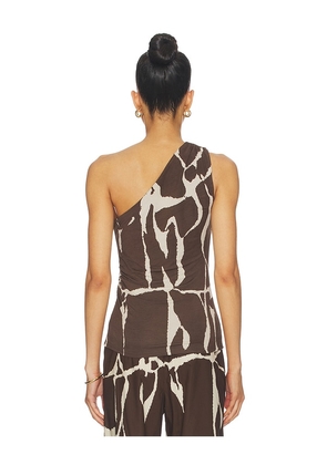 Rails Dorothy Top in Brown,Cream. Size L. Also in XS, S, M, XL.