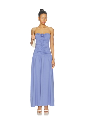 Susana Monaco Center Gathered Flower Tube Dress in Lavender. Size L. Also in M, S, XL, XS.