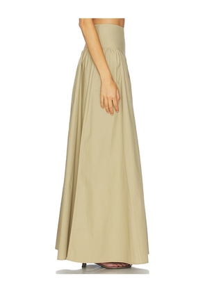 Susana Monaco Drop Waist Skirt in Beige. Size L. Also in XS, S, M.
