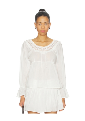Posse Danielle Blouse in White. Size L. Also in M, S, XS, XXS.