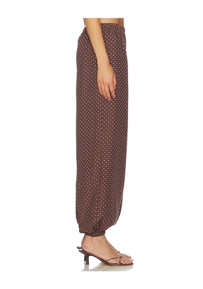 Posse Evie Pant in Brown. Size L. Also in S, M, XL.
