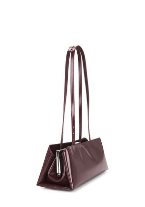 VERAFIED Ãclair Bag in Burgundy.