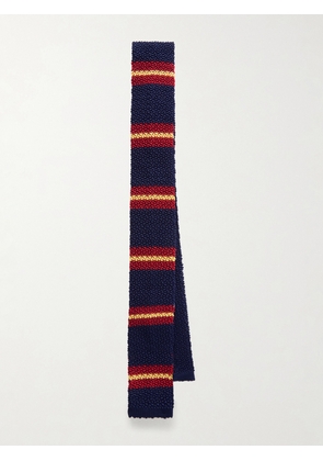 Beams Plus - 4cm Striped SIlk Tie - Men - Blue