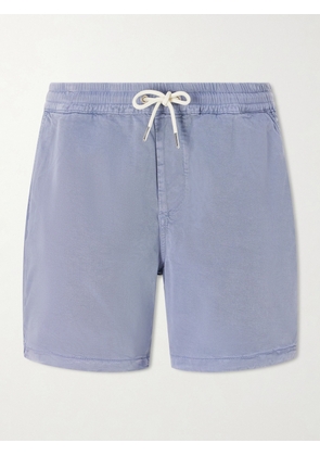 NN07 - Gregor Straight-Leg TENCEL™ Lyocell and LENZING™ ECOVERO™-Blend Twill Drawstring Shorts - Men - Blue - S