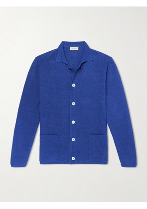 PIACENZA 1733 - Silk and Linen-Blend Chore Jacket - Men - Blue - IT 46