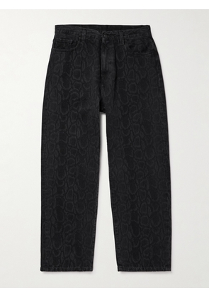 Carhartt WIP - Landon Tapered Snake-Print Jeans - Men - Black - UK/US 28