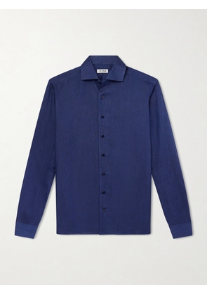 De Petrillo - Linen Shirt - Men - Blue - EU 38