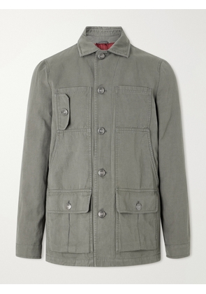 Brunello Cucinelli - Cotton and Linen-Blend Jacket - Men - Green - IT 46