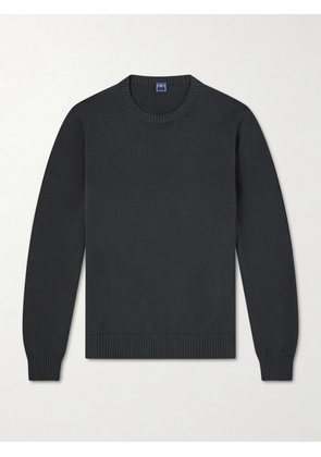 FEDELI - Cotton Sweater - Men - Gray - IT 46