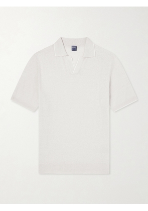 FEDELI - Delta Linen and Cotton-Blend Polo Shirt - Men - Neutrals - IT 46