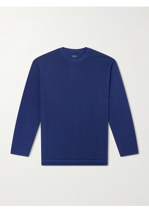 Noah - Cotton-Piqué Sweater - Men - Blue - S