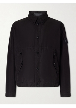 Stone Island - STONE ISLAND GHOST David Garment-Dyed Canvas Jacket - Men - Black - S