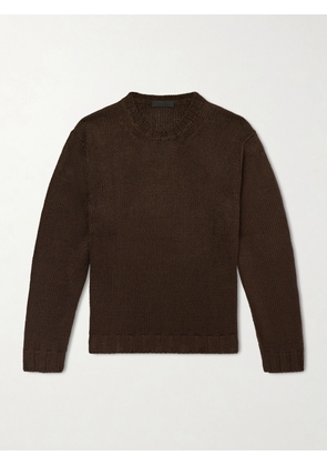 Saman Amel - Gio Slim-Fit Silk Sweater - Men - Brown - IT 46
