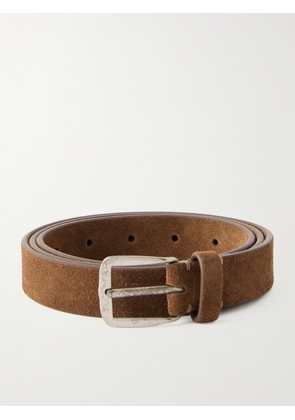 Massimo Alba - 2.5 cm Budapest Suede Belt - Men - Brown - S