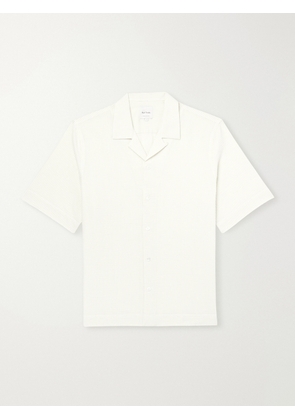 Paul Smith - Camp-Collar Striped Cotton-Seersucker Shirt - Men - White - S