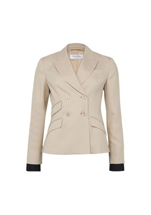 Double-breasted wool blazer