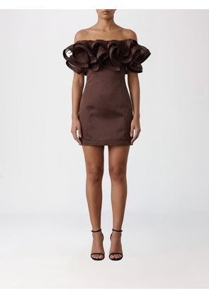 Dress ELISABETTA FRANCHI Woman color Brown