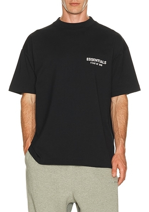Fear of God ESSENTIALS Classic Fit T-Shirt in Vintage Black - Black. Size L (also in M, S, XL/1X, XS, XXL/2X).