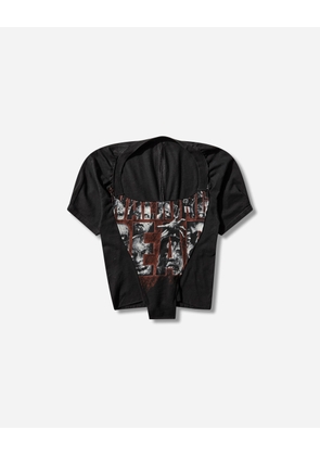 Women s Dirndl Cut Up Tee Black