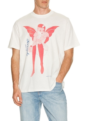 Our Legacy Box T-Shirt in Cybernetic Demon Print - White. Size 46 (also in 48, 50, 52).