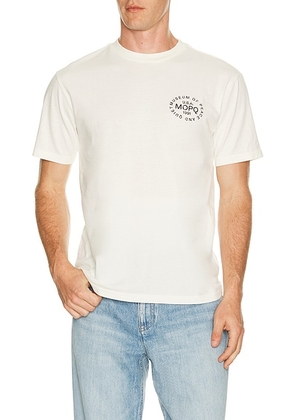 Museum of Peace and Quiet Stamp T-Shirt in White - White. Size L (also in M, S, XL/1X, XS).