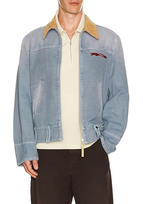 Marni Zip Bomber Jacket in Sky - Blue. Size 46 (also in 48, 50).