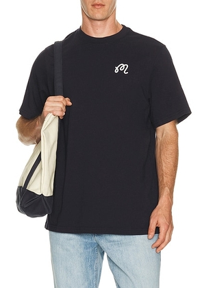 Malbon Golf Bermuda Championship Tee in Midnight - Navy. Size L (also in M, S, XL/1X).