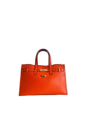 Baldinini Trend Orange Cowhide Shoulder Bag