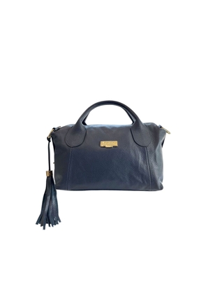Baldinini Trend Blue Cowhide Shoulder Bag