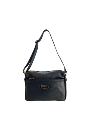 Baldinini Trend Black Cowhide Crossbody Bag