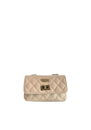Baldinini Trend Beige Cowhide Crossbody Bag