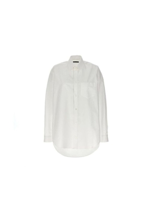 Balenciaga White Cotton Dress Shirt - 44