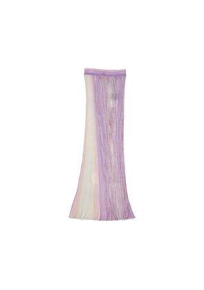 Missoni Purple Cotton Long Skirt - 40